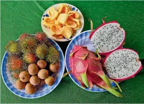  ??  ?? A delicious delta fruit platter that will activate your tastebuds.