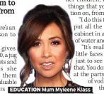  ??  ?? EDUCATION Mum Myleene Klass