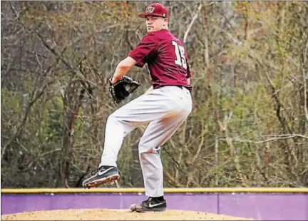  ?? SUBMITTED PHOTO - KUTZTOWN ATHLETICS ?? Kutztown pitcher Kurtis Hultz, a Daniel Boone graduate, also serves as a member of the National Guard.