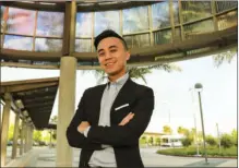  ?? VANESSA HSIEH/ALEX LEE FOR STATE ASSEMBLY 2020 VIA AP ?? In a photo provided by Alex Lee for State Assembly 2020, Alex Lee poses for a photo at the Warm Springs Bay Area Rapid Transit station in Fremont, Calif., May 22, 2019.