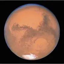  ?? — Reuters ?? There isn’t enough carbon dioxide on Mars to terraform the planet, says Nasa.