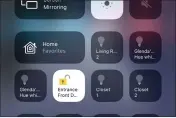  ??  ?? Once enabled in Settings, two rows of your Control Centre will be Home items.