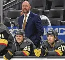  ?? DAVID BECKER / ASSOCIATED PRESS ?? The Vegas Golden Knights have fired coach Peter Deboer after they missed the playoffs for the first time in franchise history.