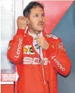  ?? FOTO: AFP ?? Sein Auto macht nicht immer, was er will: Sebastian Vettel.