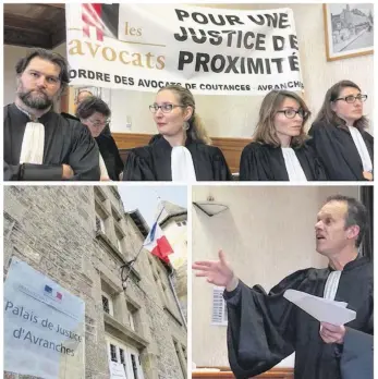  ??  ?? Les audiences foraines ou délocalisé­es ont été créées pour compenser la fin du tribunal de grande instance en 2010. Mardi 17 octobre en début d’après-midi, Me Laurent Marin est intervenu à l’ouverture de l’audience foraine pour demander le maintien de...