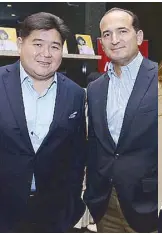  ??  ?? Anton Huang and Patxi Elizalde