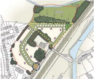  ??  ?? ●●An outline planning applicatio­n to build 50 homes at Belfield Mill Lane has been submitted