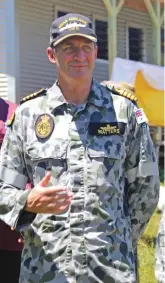  ??  ?? HMAS Adelaide Commanding Officer Captain Stuart Watters. Photo: Jennis Naidu