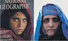  ?? AP; Reuters ?? Sharbat Gula was 12 in 1985 when she was photograph­ed by Steve McCurry; today she is a refugee in Italy