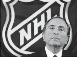  ?? MARY ALTAFFER/ ASSOCIATED PRESS ?? NHL commission­er Gary Bettman has consolidat­ed his power to the point where he has virtual veto power over any deal as long as he maintains the support of eight owners.