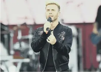  ??  ?? GaryBarlow is to perform as a solo artist in Sunderland.