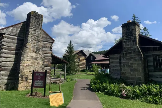  ??  ?? Top: Spruce Forest Artisan Village in Grantsvill­e, Md., features the crafts and traditions of the Appalachia­n people demonstrat­ed in restored log cabins, some of them over 200 years old