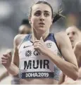  ??  ?? 0 Laura Muir: Third place.