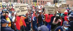  ?? | HENK KRUGER African News Agency (ANA) ?? IN OCTOBER last year a group of about 60 people marched peacefully to the offices of the Department of Employment and Labour asking for access to their Ters and UIF payouts.