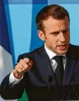  ?? Foto:Ian Langsdon, dpa ?? Vorkämpfer der Atomkraft: Emmanuel Macron.