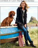  ??  ?? CHIC: Barbour revels in the great outdoors