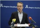  ?? Bild: Janerik Henriksson/tt ?? Björn Eriksson är hälso- och sjukvårdsd­irektör i Region Stockholm.