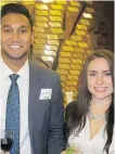  ??  ?? Wells Fargo’s Justin Carvalho and Devon Iozzo were among the more than 700 guests in attendance.