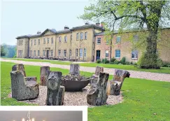  ??  ?? RISE AND SHINE Rise Hall near Beverley, East Yorkshire, above, left and below, which can be rented out for weddings and parties