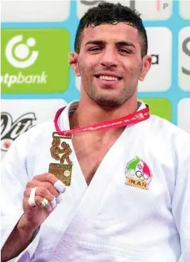  ?? EFE ?? El judoca iraní Saeid Mollaei es ahora refugiado en Alemania