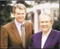  ?? ?? Pat Robertson, 91 (right), with his son and heir to “The 700 Club” Gordon Robertson, 63.