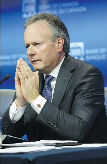  ?? DAVID KAWAI/BLOOMBERG FILES ?? Bank of Canada governor Stephen Poloz has dug deep into the data and determined that the threat of a housing bust is probably not as serious as it appears, says Kevin Carmichael.