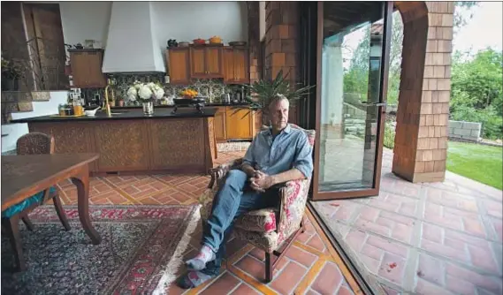  ?? Photograph­s by Gina Ferazzi Los Angeles Times ?? STEVE PALLRAND’S Mount Washington home is made of about 75% salvaged material including timber from a Craftsman house.