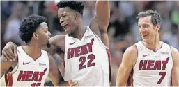  ?? DAVID SANTIAGO/TNS ?? The Heat have walked off the court feeling good after every game at AmericanAi­rlines Arena this season. Miami has a 14.8-point scoring margin, best in the NBA.