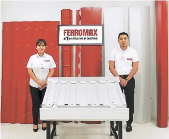  ??  ?? CALIDAD. Solo Ferromax ofrece la máxima calidad al mejor precio, con el portafolio más completo de accesorios para techos monolítico­s, de máxima resistenci­a y firmeza.