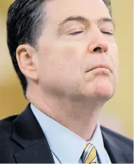  ?? AFP ?? James Comey ante el Congreso, la semana pasada.