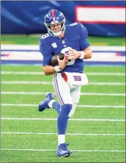  ?? Corey Sipkin / Associated Press ?? Quarterbac­k Daniel Jones and the Giants will take on Cincinnati on Sunday.