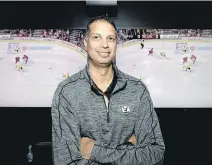  ?? ALLEN MCINNIS ?? Sean Ramjagsing­h was in Montreal on Wednesday to promote the launch of NHL 18, the newest game in the EA Sports franchise. The former Simon Fraser University basketball player is the producer for the hockey video game, leading a team of about 250 people who work on it.