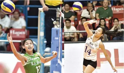  ??  ?? DE LA SALLE UNIVERSITY AND ATENEO UNIVERSITY revisit their rivalry for the first time in UAAP Season 80 women’s volleyball on Saturday, March 3.