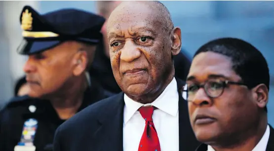  ?? MATT SLOCUM/THE ASSOCIATED PRESS ?? Bill Cosby is due in court Sept. 24, for a two-day sentencing hearing that follows his conviction on three counts of aggravated indecent assault.