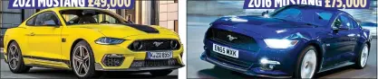  ?? ?? 2021 MUSTANG £49,000