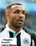  ?? ?? Magpies forward Callum Wilson