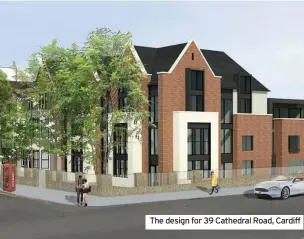  ??  ?? The design for 39 Cathedral Road, Cardiff