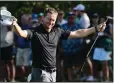  ?? JULIO AGUILAR — GETTY IMAGES ?? Peter Malnati smiles after winning the Valspar Championsh­ip. Malnati earned a spot in the Masters with the win.