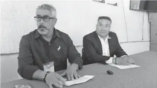  ?? JORGE CARMONA ?? Edgar Acevedo, presidente del Consejo Municipal del IEEG, invitó a los candidatos a llevar este proceso de manera pacífica