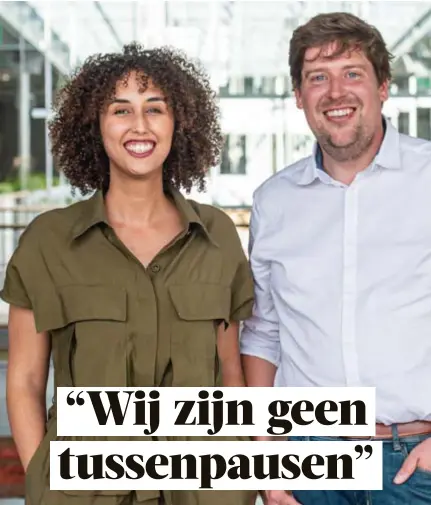  ?? FOTO BELGA ?? Nadia Naji en Jeremie Vaneeckhou­t behaalden al in de eerste ronde 57% van de stemmen.