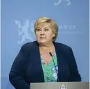  ?? Bild: Annika Byrde ?? Norges statsminis­ter Erna Solberg.