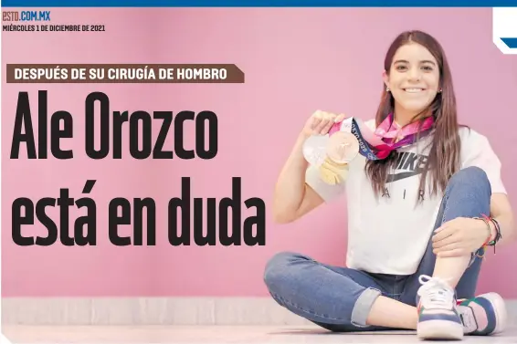  ?? ?? Alejandra Orozco, durante una sesión fotográfic­a con el Diario de los Deportista­s.