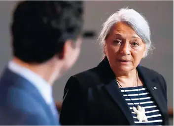  ?? PHOTO REUTERS ?? Justin Trudeau et Mary Simon lors d’une conférence de presse le 6 juillet dernier.