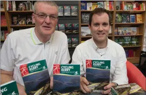 ??  ?? Authors of Cycling Kerry, Donnacha Clifford and David
Elton, who were at O’Mahony’s Book Store Upper Castle Street, Tralee on Friday to sign their book