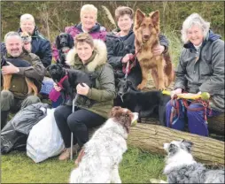  ?? Picture: Gary Browne FM4239227 ?? Emma Morris and Sue Soames with the Little Burton Litter Pickers and their dogs