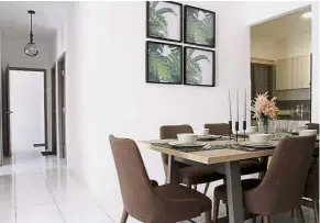  ??  ?? Home sweet home: The apartment offers spacious and practical layouts at an affordable price.