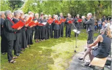  ?? FOTO: SILVIA MÜLLER ?? Der Chorale l’Horloge aus Cluses.