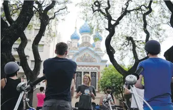  ??  ?? The baby-blue domes of San Telmo’s Russian Orthodox Church highlight Buenos Aires’ rich architectu­ral heritage.