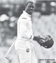  ??  ?? Carlos Brathwaite