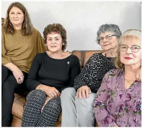  ?? Above ?? Above: Three sisters Heather Molloy-Wilson, Isobel Corbin and Helen Hubber, along with Isobel’s daughter Marie Hutchinson (left), have kept letters their uncle Jim Weir wrote from the war.
Right: Jim Weir was Killed in Action during World War II.